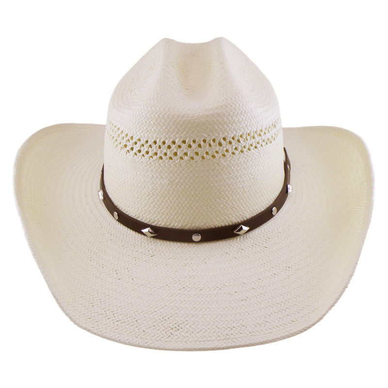 No. 1177 Paper Straw Cowboy Hat with Studded Hat Band