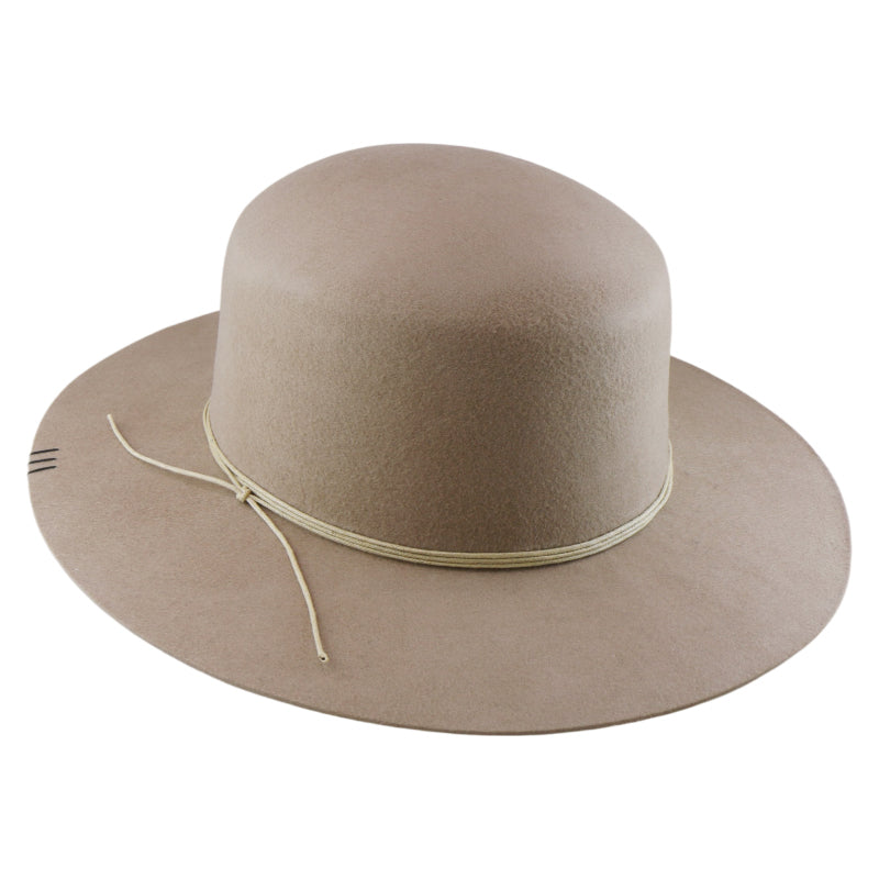No. 1208 Woolen Felt Round-Crown Rancher Hat with Cord Band