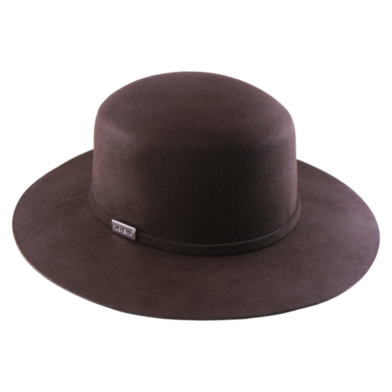 No. 1263 Woolen Felt Round-Crown Rancher Hat with Tonal Felt Band