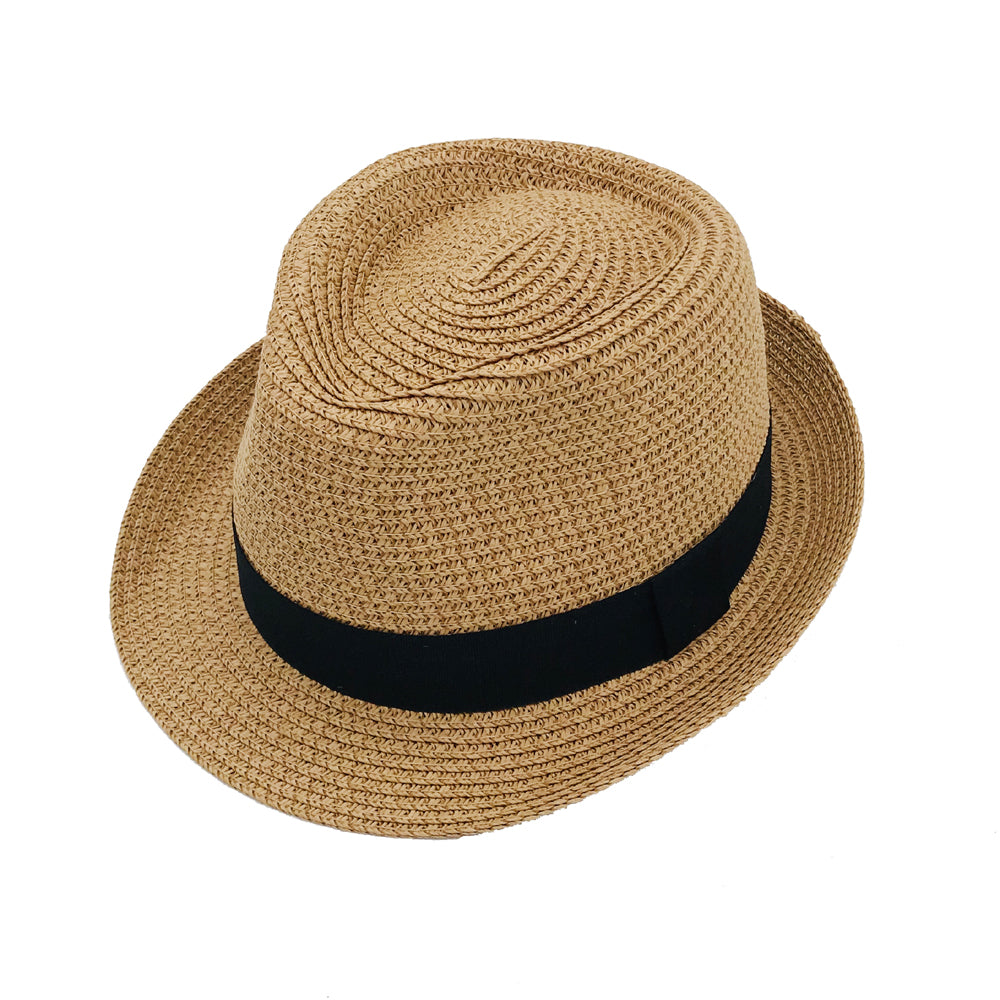 Parent-child hat kids new Paper straw hat sunhat beach braid kids hat summer men's hat