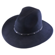No. 1070 Woolen Felt Western Fedora Hat with Silver-Studded Band