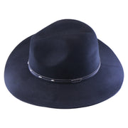 No. 1070 Woolen Felt Western Fedora Hat with Silver-Studded Band