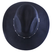 No. 1070 Woolen Felt Western Fedora Hat with Silver-Studded Band