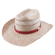 No. 1150 Paper Straw Cowboy Hat with Vented Two-Tone Weave