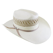 No. 1151 Paper Straw Cowboy Hat with Diamond Vented Crown