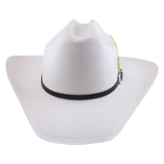 No. 1159 Canvas Cowboy Hat with Vented Crown and Feather Accent