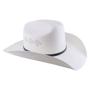 No. 1159 Canvas Cowboy Hat with Vented Crown and Feather Accent