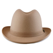 No. 1163 Polyester Felt Fedora Hat with Metal Emblem