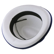 No. 1163 Polyester Felt Fedora Hat with Metal Emblem