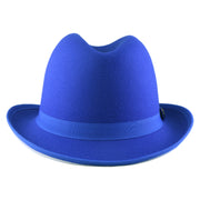 No. 1163 Polyester Felt Fedora Hat with Metal Emblem