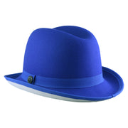 No. 1163 Polyester Felt Fedora Hat with Metal Emblem