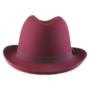 No. 1163 Polyester Felt Fedora Hat with Metal Emblem