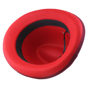 No. 1163 Polyester Felt Fedora Hat with Metal Emblem
