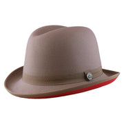 No. 1163 Polyester Felt Fedora Hat with Metal Emblem