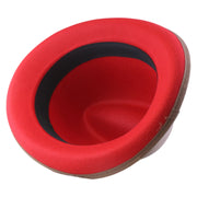 No. 1163 Polyester Felt Fedora Hat with Metal Emblem