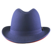 No. 1163 Polyester Felt Fedora Hat with Metal Emblem