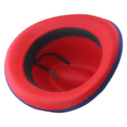 No. 1163 Polyester Felt Fedora Hat with Metal Emblem