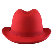 No. 1163 Polyester Felt Fedora Hat with Metal Emblem