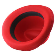 No. 1163 Polyester Felt Fedora Hat with Metal Emblem