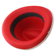 No. 1163 Polyester Felt Fedora Hat with Metal Emblem