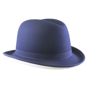 No. 1163 Polyester Felt Fedora Hat with Metal Emblem