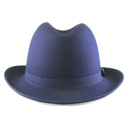 No. 1163 Polyester Felt Fedora Hat with Metal Emblem