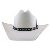 No. 1168 Canvas Cowboy Hat with Metal Feather Accent