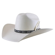 No. 1168 Canvas Cowboy Hat with Metal Feather Accent