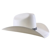 No. 1168 Canvas Cowboy Hat with Metal Feather Accent