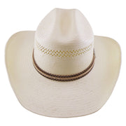 No. 1175 Paper Straw Cowboy Hat with Layered Stitched Band