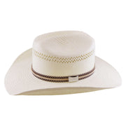 No. 1175 Paper Straw Cowboy Hat with Layered Stitched Band