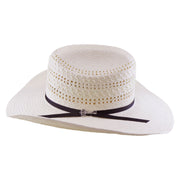 No. 1176 Paper Straw Western Hat with Ribbon Tie Accent