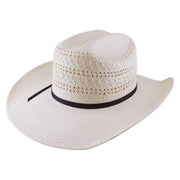 No. 1176 Paper Straw Western Hat with Ribbon Tie Accent