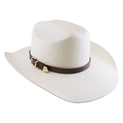 No. 1179 Paper Straw Cowboy Hat with Metal Buckle Band