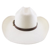No. 1179 Paper Straw Cowboy Hat with Metal Buckle Band
