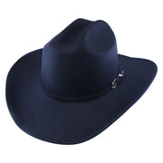 No. 1185 Polyester Felt Cowboy Hat with Silver-Tone Accent