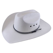 No. 1188 Canvas Cowboy Hat with Patterned Cord Band