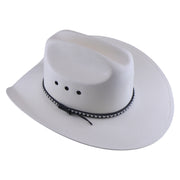No. 1188 Canvas Cowboy Hat with Patterned Cord Band