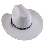 No. 1188 Canvas Cowboy Hat with Patterned Cord Band