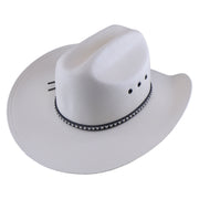 No. 1188 Canvas Cowboy Hat with Patterned Cord Band