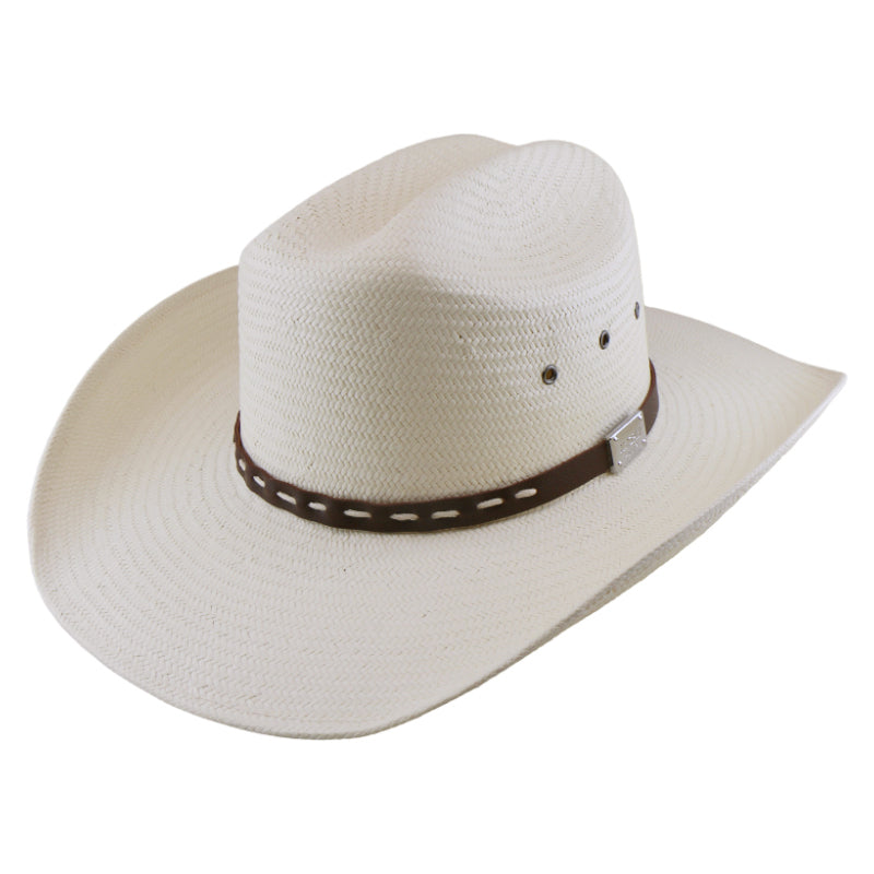 No. 1230 Paper Straw Cowboy Hat with Stitched Hat Band