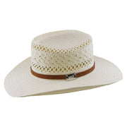 No. 1231 Paper Straw Cowboy Hat with Open-Weave Crown