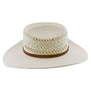 No. 1231 Paper Straw Cowboy Hat with Open-Weave Crown