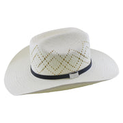 No. 1240 Paper Straw Cowboy Hat with Diamond Vent Weave