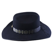 No. 1254 Black Woolen Felt Cowboy Hat with Belt