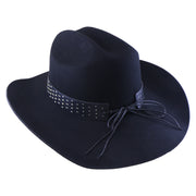 No. 1254 Black Woolen Felt Cowboy Hat with Belt