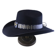 No. 1254 Black Woolen Felt Cowboy Hat with Belt