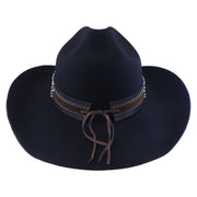 No. 1258 Black Woolen Felt Cowboy Hat with Belt