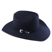 No. 1260 Black Woolen Felt Cowboy Hat with Belt