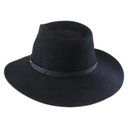 No. 1264 Woolen Felt Western Fedora Hat with Silver-Studded Leather Band